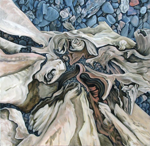 Driftwood Oil on Canvas 30" x 30"